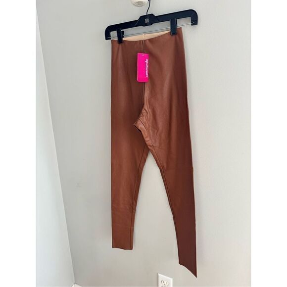 Commando NWT Faux Leather Leggings, Women’s M, Cocoa Brown - Picture 6 of 10